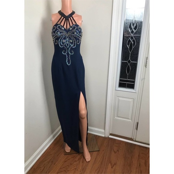 Alyce Design, Beautiful Turquoise Gown - Picture 4 of 6